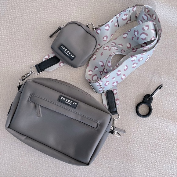 cocopup london Other - Cocopup London Dog Walking Bag, Treat Pouch, and Sage Leopard Strap